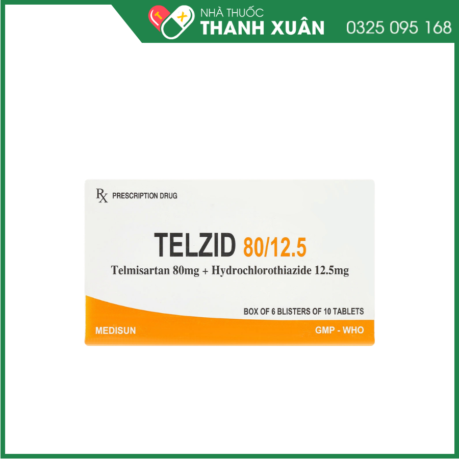 Telzid 80/12.5 điều trị tăng huyết áp